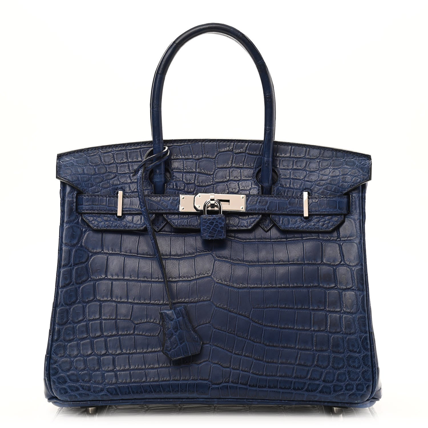 Hermes Matte Niloticus Crocodile Birkin 30 Bleu De Malte 1 of 13