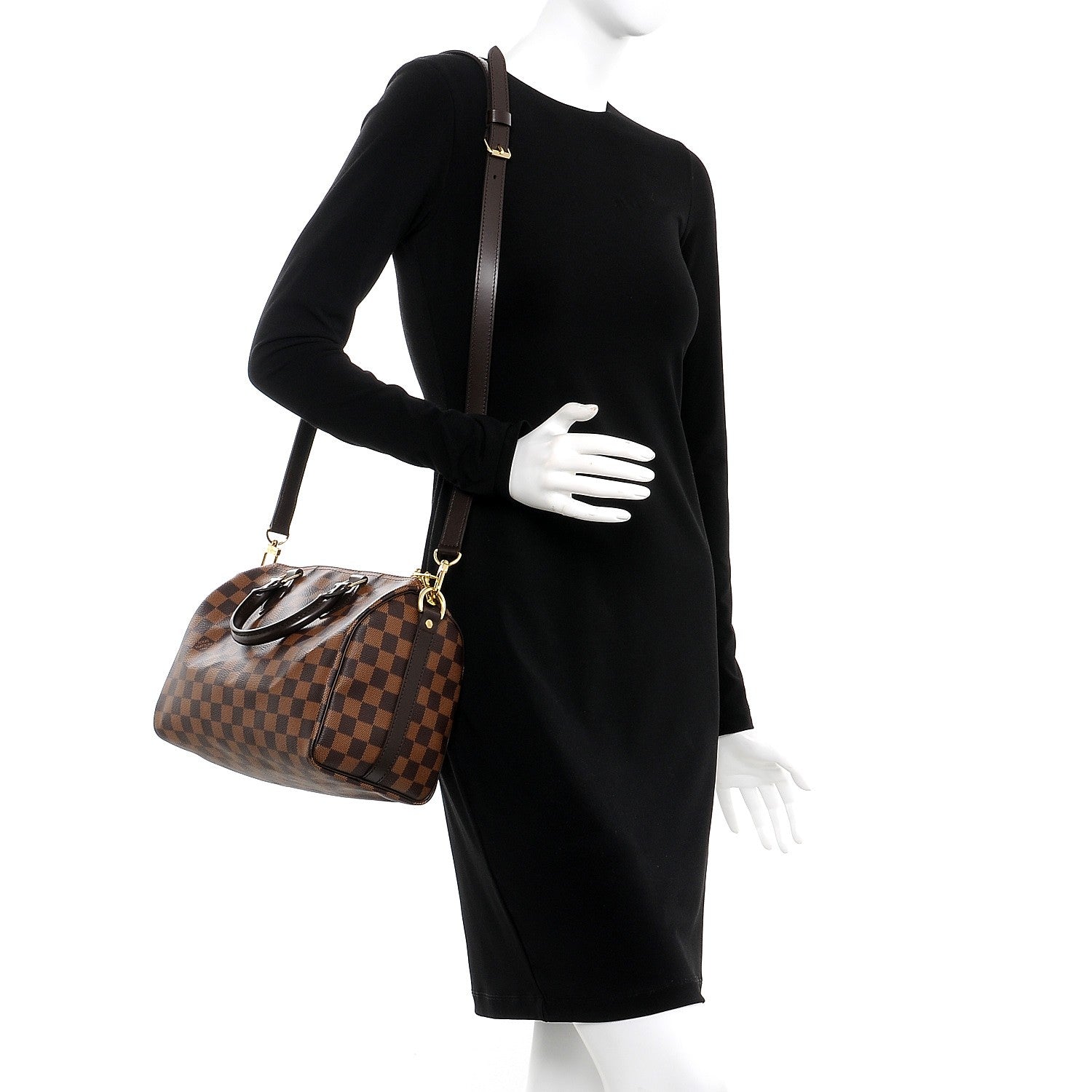 Louis Vuitton Damier Ebene Speedy Bandouliere 25 2 of 9