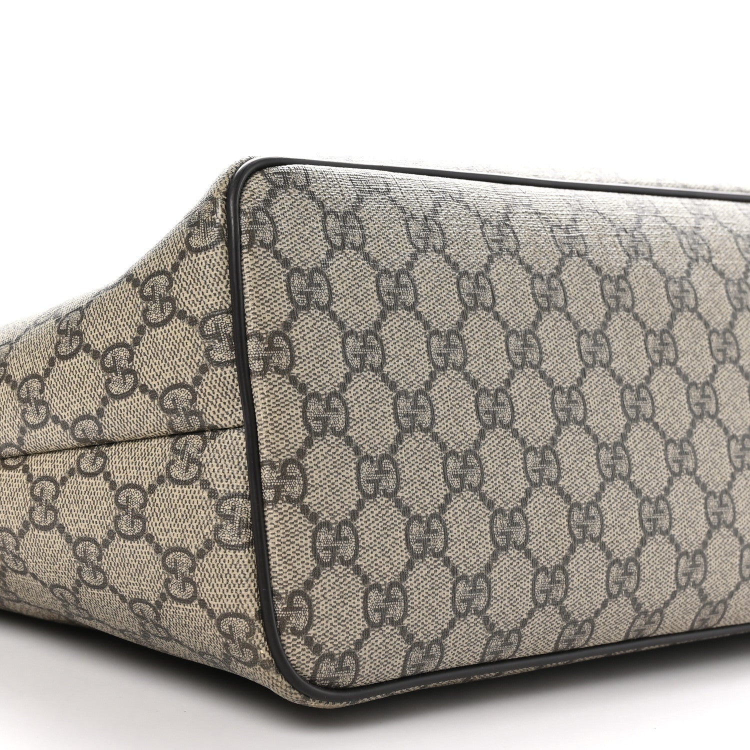 Gucci GG Supreme Monogram Medium Zippered Tote Dark Brown 9 of 10