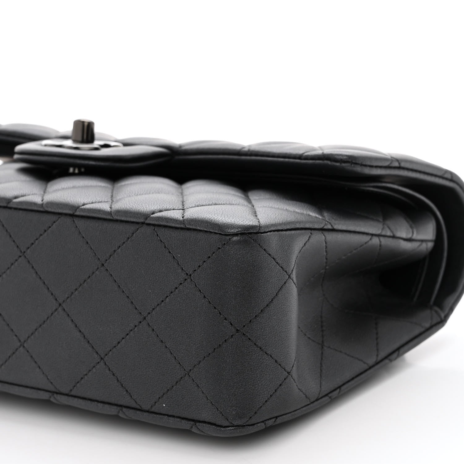 Chanel Lambskin Quilted Small Double Flap So Black 10 of 13