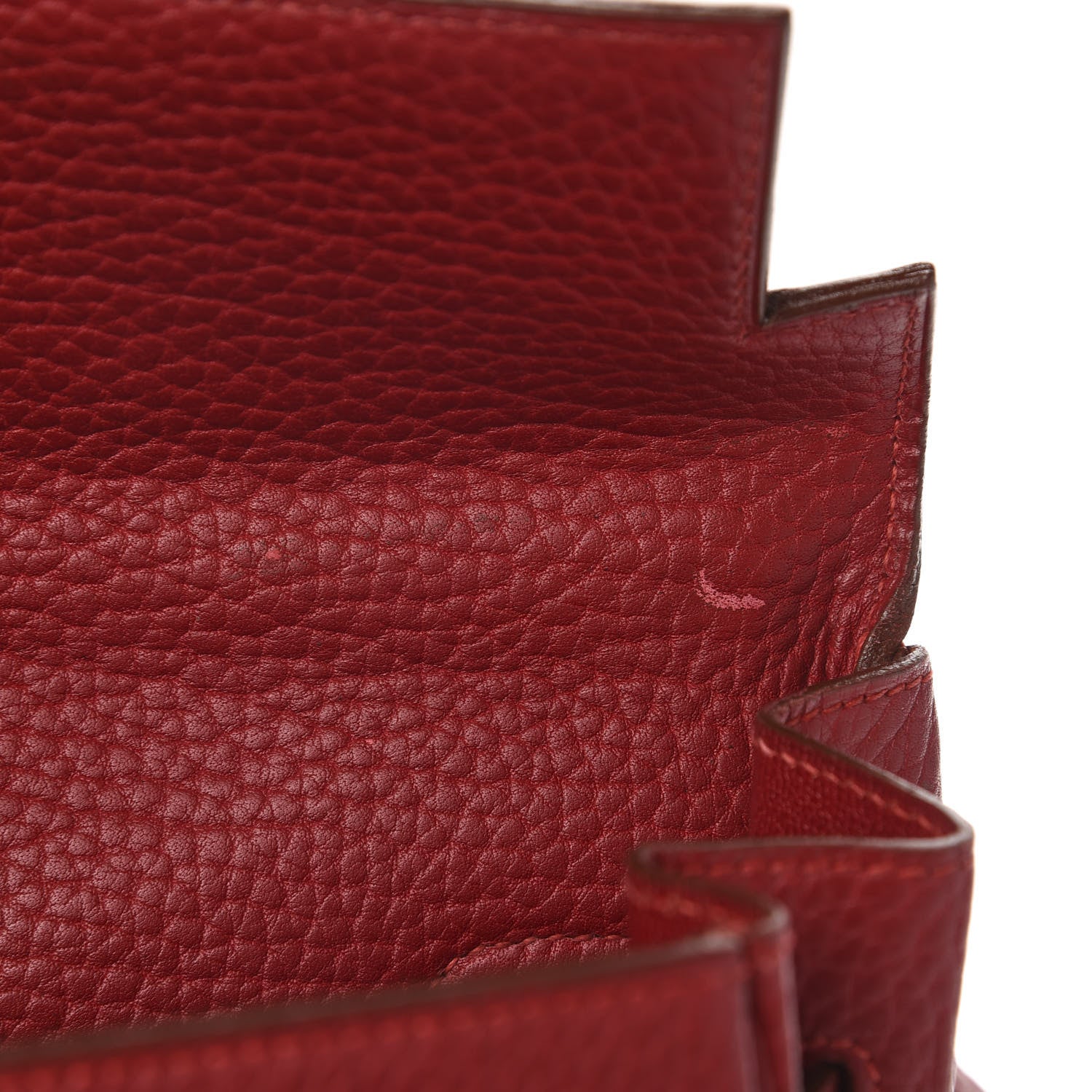 Hermes Fjord Kelly Retourne 35 Rouge Vif 9 of 17