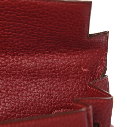 Hermes Fjord Kelly Retourne 35 Rouge Vif 9 of 17