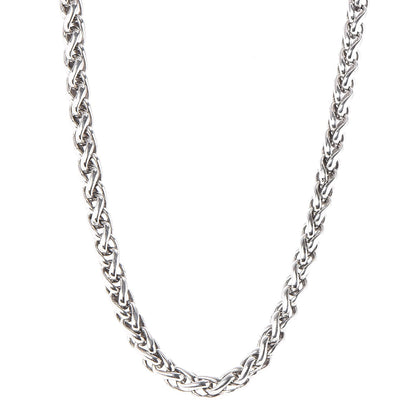 David Yurman Sterling Silver 14K Yellow Gold 8mm Wheat Chain Necklace 1 of 4