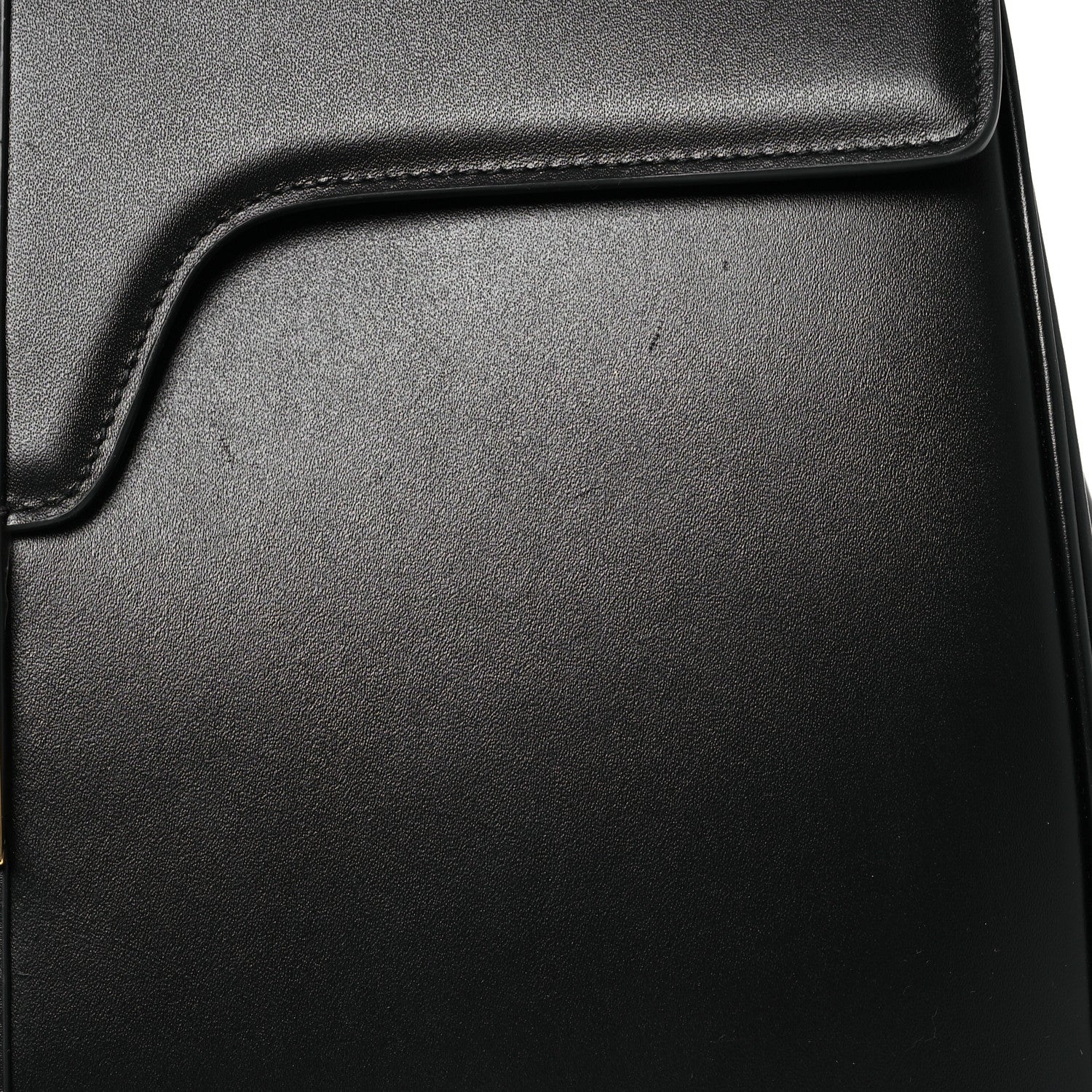 Celine Satinated Calfskin Medium 16 Top Handle Bag Black 9 of 13