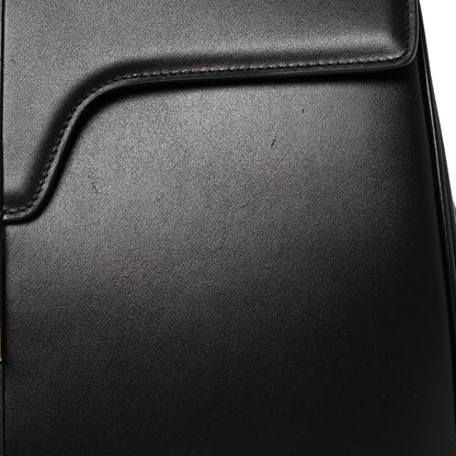 Celine Satinated Calfskin Medium 16 Top Handle Bag Black 9 of 13