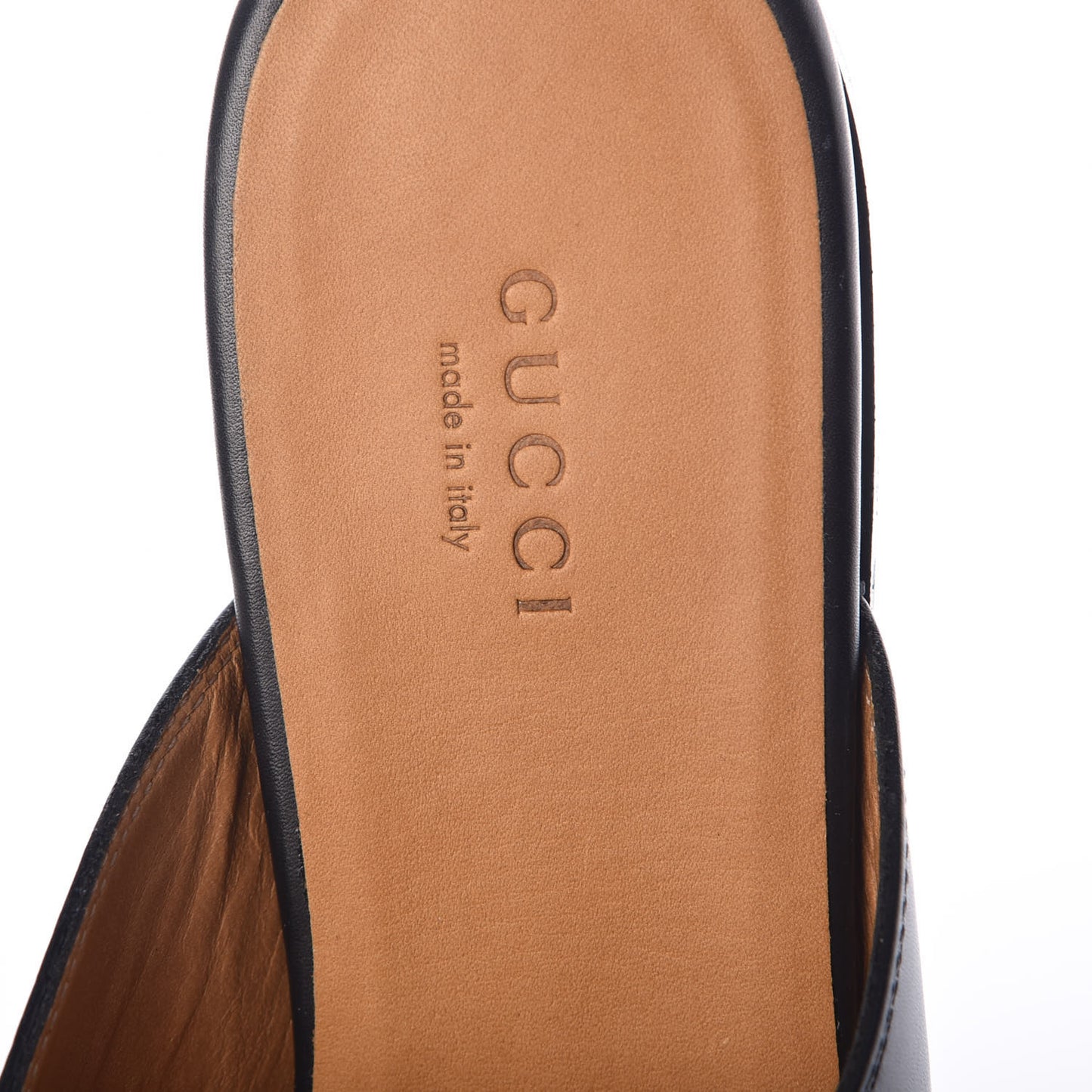 Calfskin Womens Princetown Slippers 38 Black