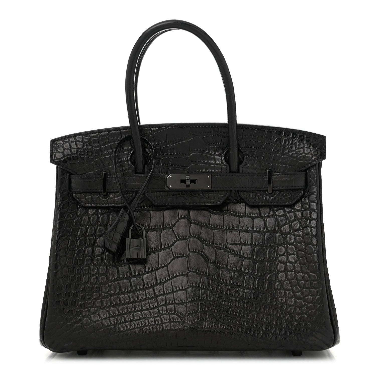 Hermes Matte Alligator Birkin 30 So Black 1 of 11