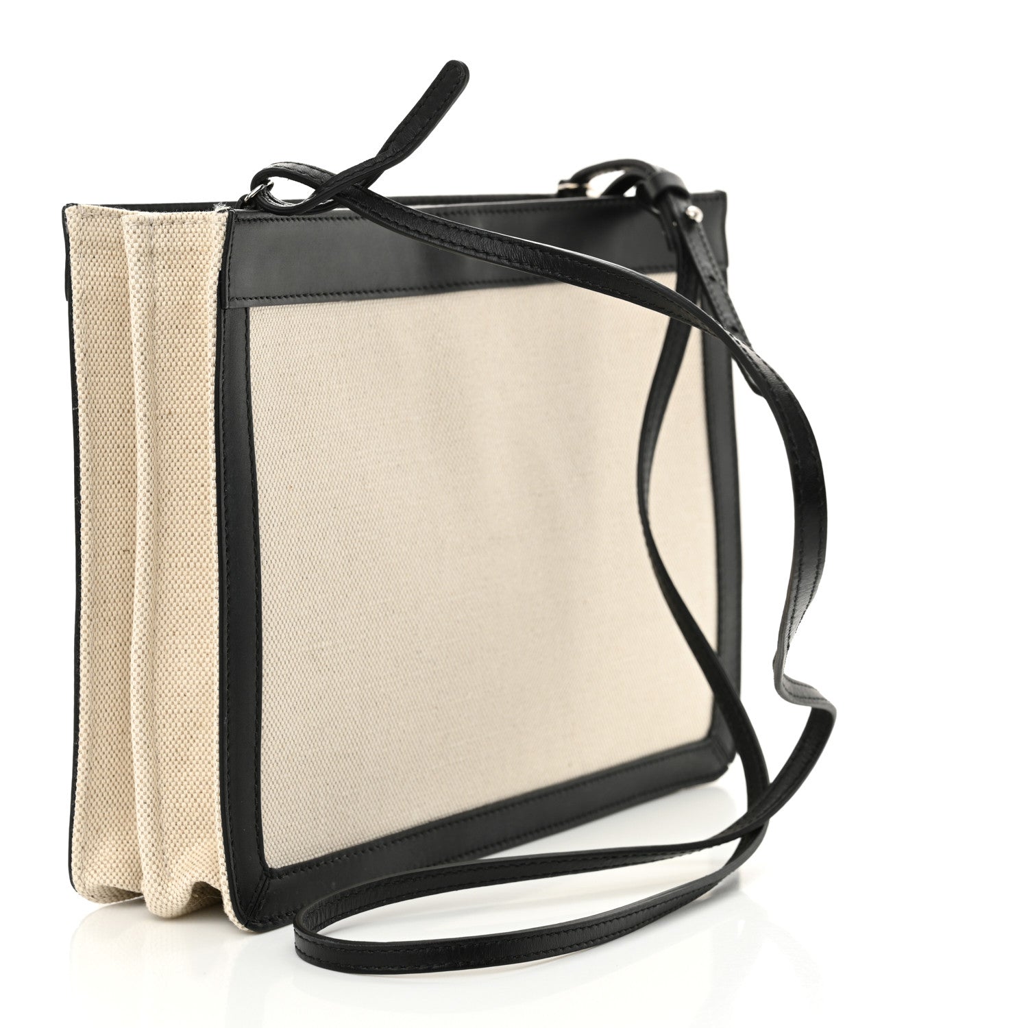 Balenciaga Cotton Canvas Pochette Crossbody Bag Black 3 of 11