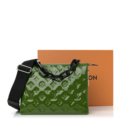 Louis Vuitton Patent Embossed Monogram Coussin PM Green Black 14 of 14