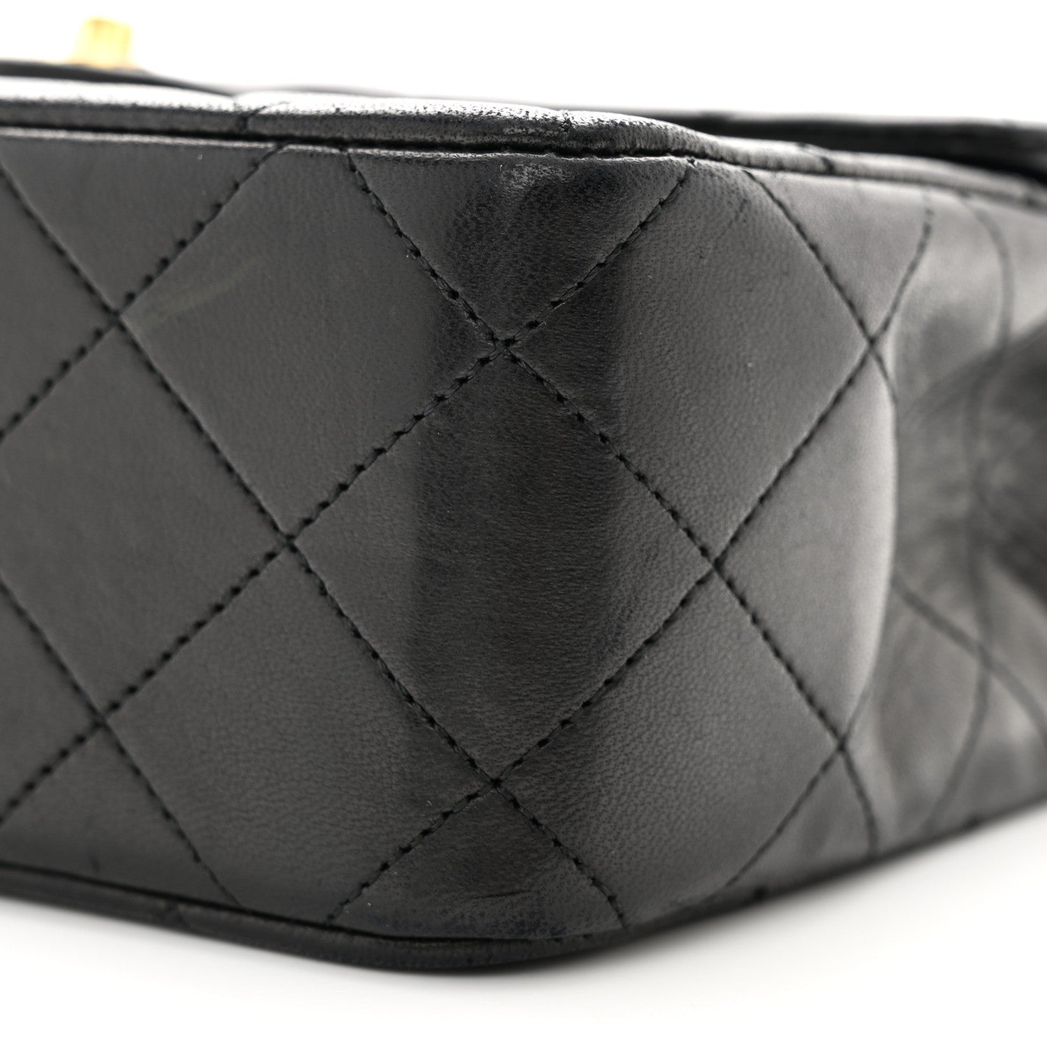 Chanel Lambskin Quilted Mini Square Flap Bag Black 10 of 10