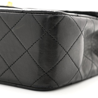 Chanel Lambskin Quilted Mini Square Flap Bag Black 10 of 10