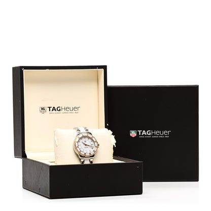 Tag Heuer Stainless Steel 18K Yellow Gold Ceramic Diamond 34mm Formula 1 Quartz Watch White WAH1221 5 of 5