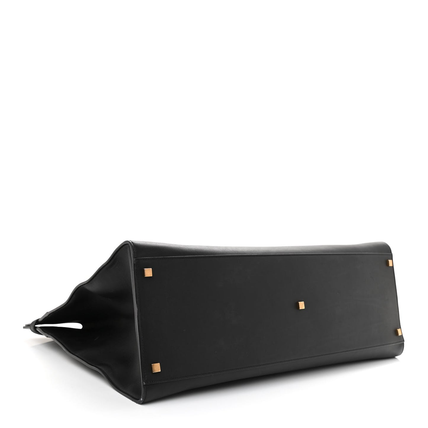 Calfskin Large Manhattan Shopper Tote Black