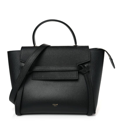 Celine Grained Calfskin Micro Belt Bag Black 1 of 8