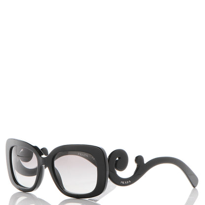 Prada Acetate Baroque Sunglasses SPR 27O Black 1 of 8