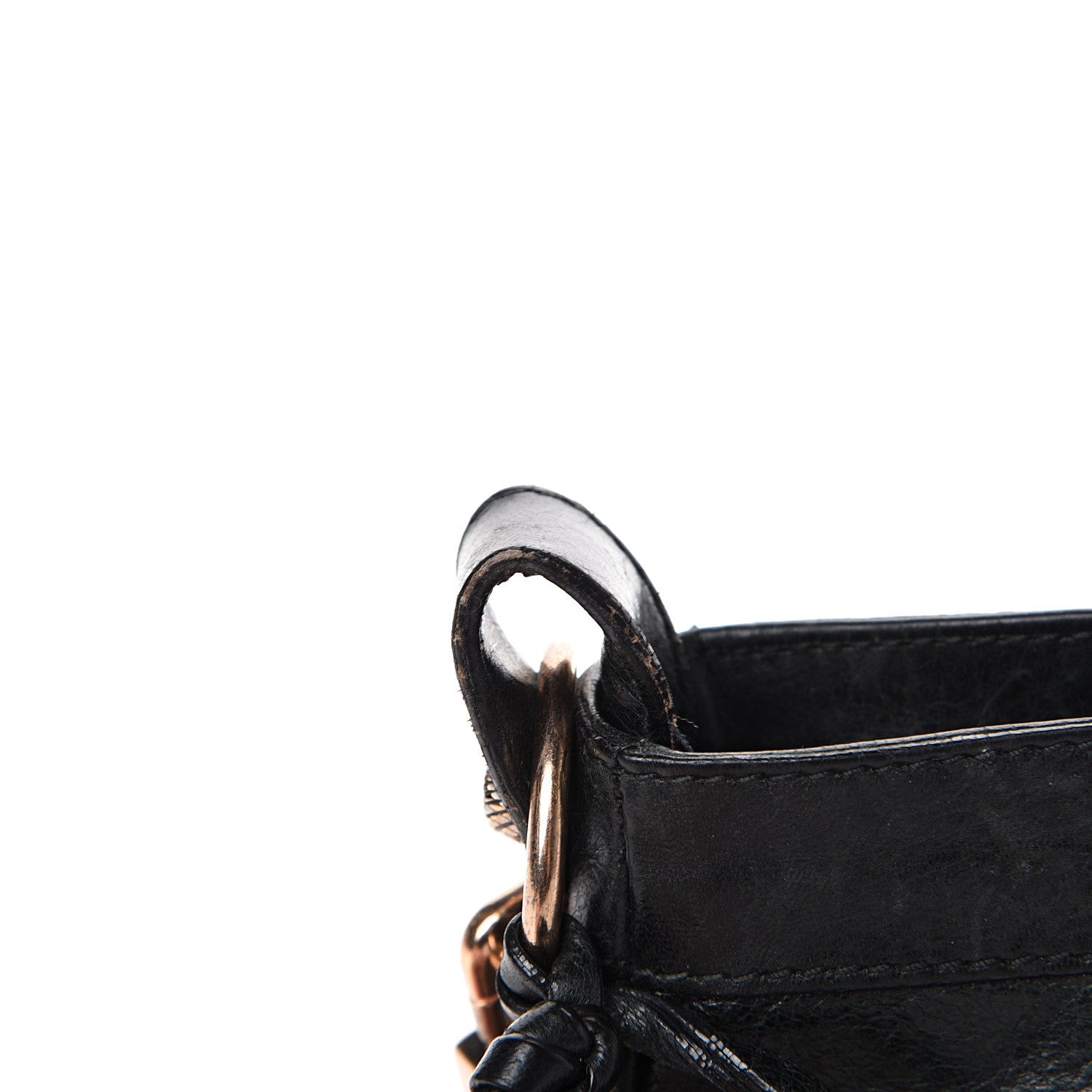 Balenciaga Agneau Giant 12 Rose Gold Hardware Hip Black 10 of 13