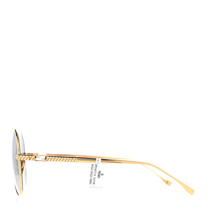 Fendi Metal Aviator Sunglasses FF 0437 Gold 3 of 6