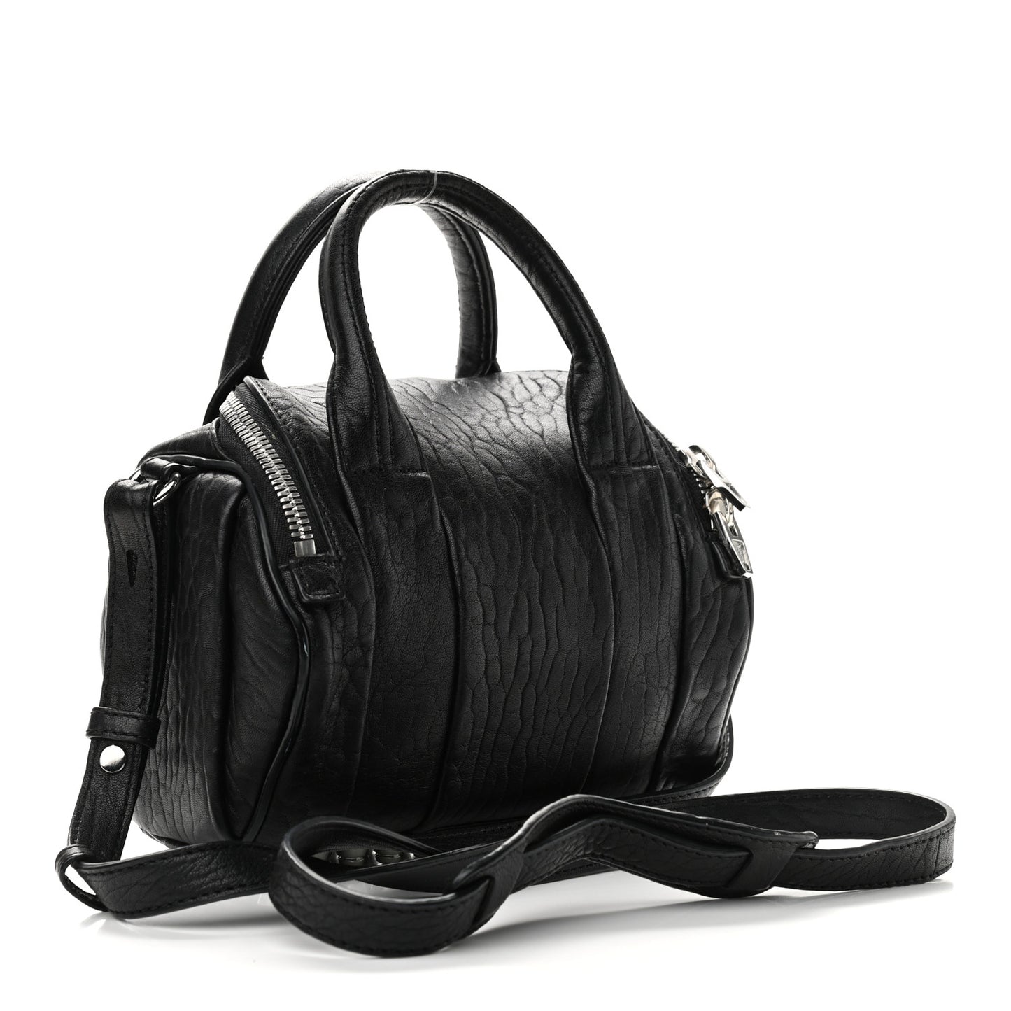 Pebbled Lambskin Mini Rockie Black Rhodium Hardware