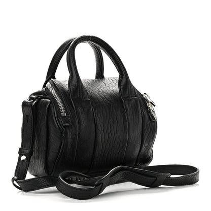 Alexander Wang Pebbled Lambskin Mini Rockie Black Rhodium Hardware 2 of 9