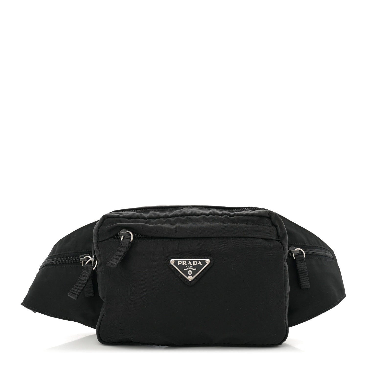 Prada Tessuto Nylon Belt Bag Black 1 of 9