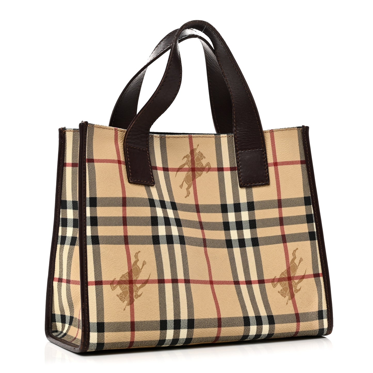 Haymarket Check Small Tote Brown