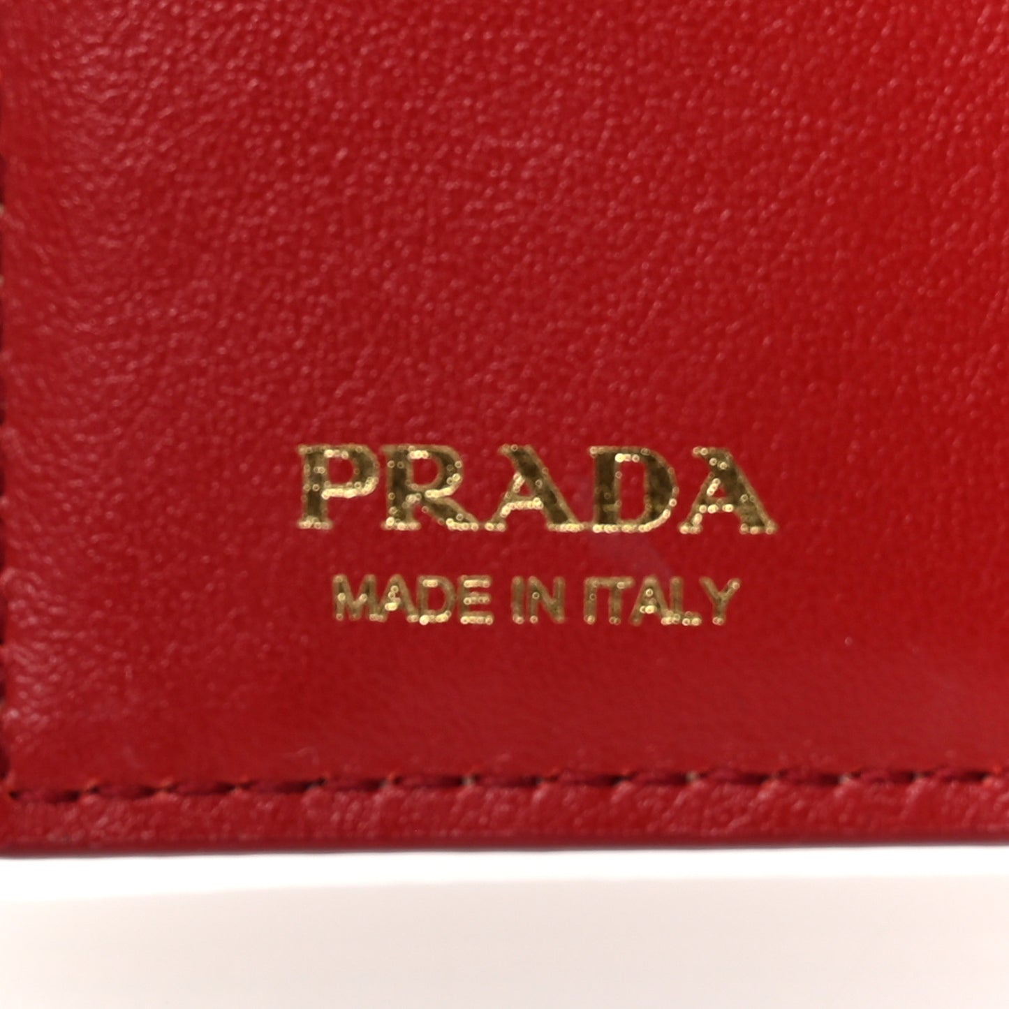 Saffiano Metal Compact Snap Bi-Fold Wallet  Fuoco