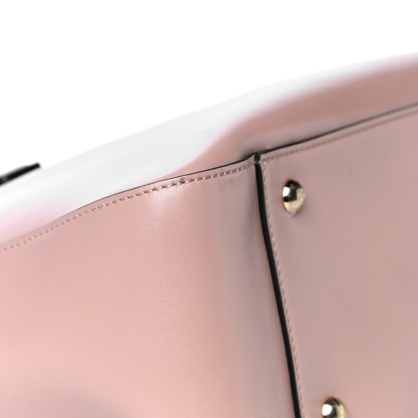 Vitello Glacier Small FF Tote Rosa Bourbon