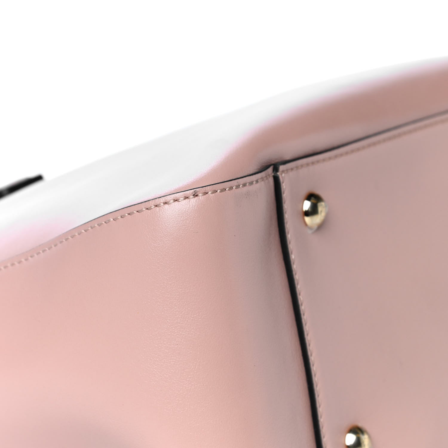 Fendi Vitello Glacier Small FF Tote Rosa Bourbon 10 of 13