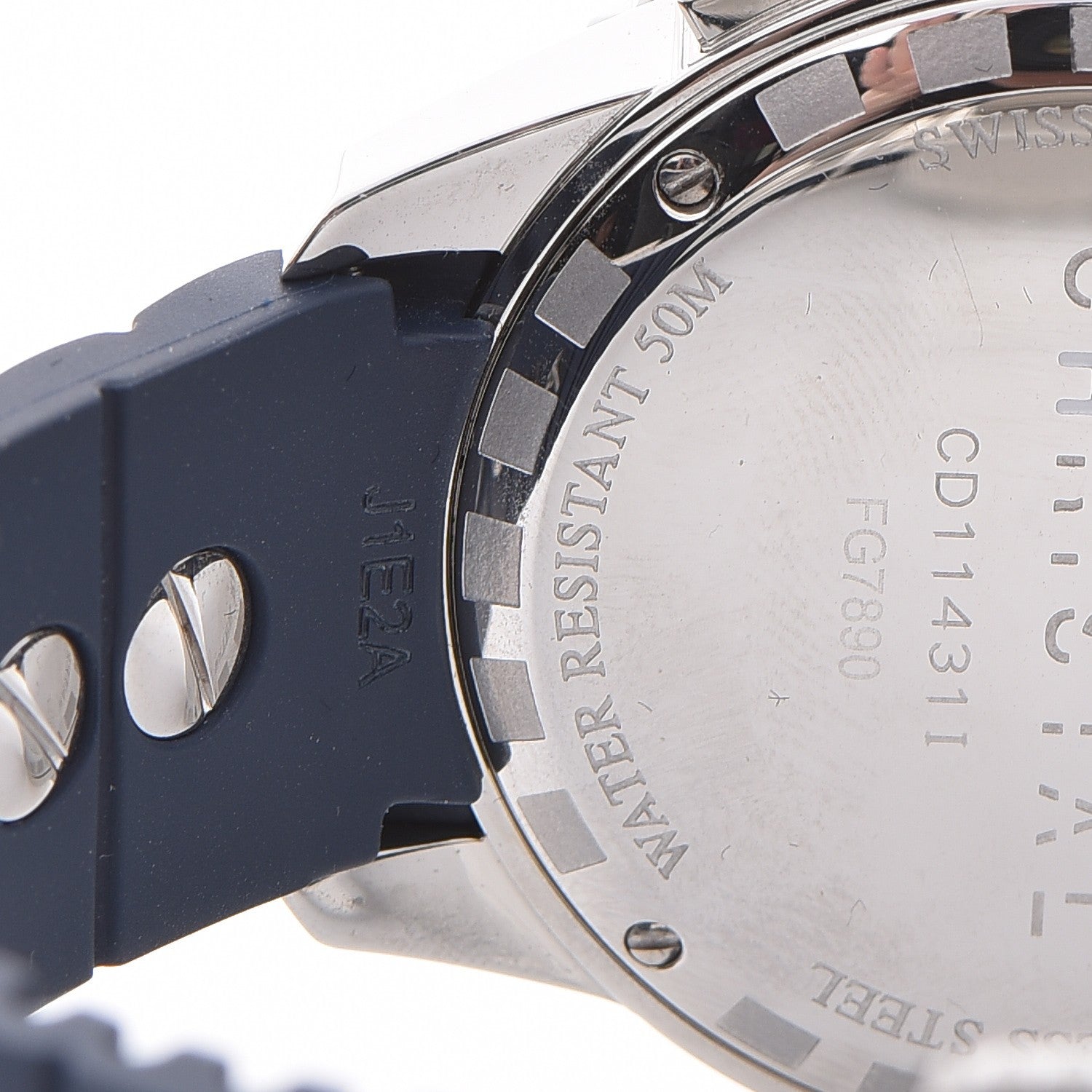 Christian Dior Stainless Steel Rubber Diamond Blue Sapphire 38mm Christal Chronograph Quartz Watch Blue 7 of 11