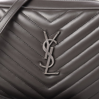 Saint Laurent Calfskin Matelasse Monogram Lou Camera Bag Asphalt 10 of 11