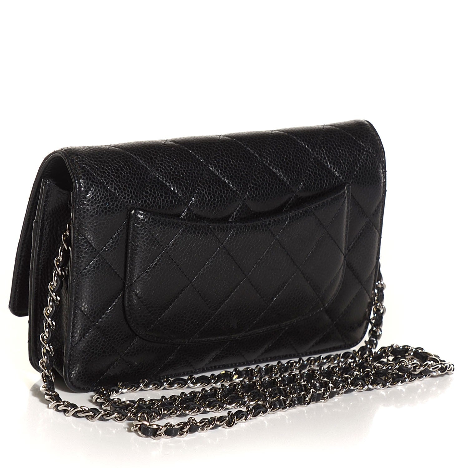 Chanel Caviar Quilted Wallet On Chain WOC Black 3 of 8