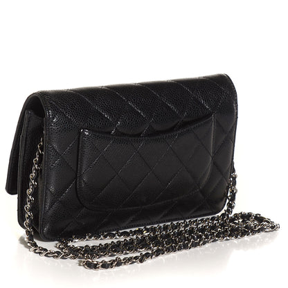 Chanel Caviar Quilted Wallet On Chain WOC Black 3 of 8
