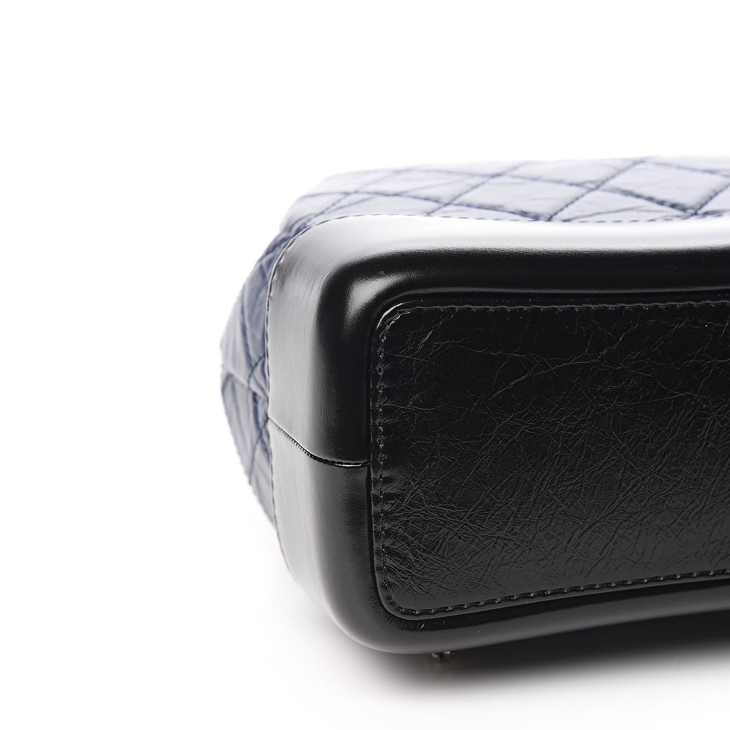 Chanel Aged Calfskin Quilted Small Gabrielle Backpack Blue Black 8 of 10
