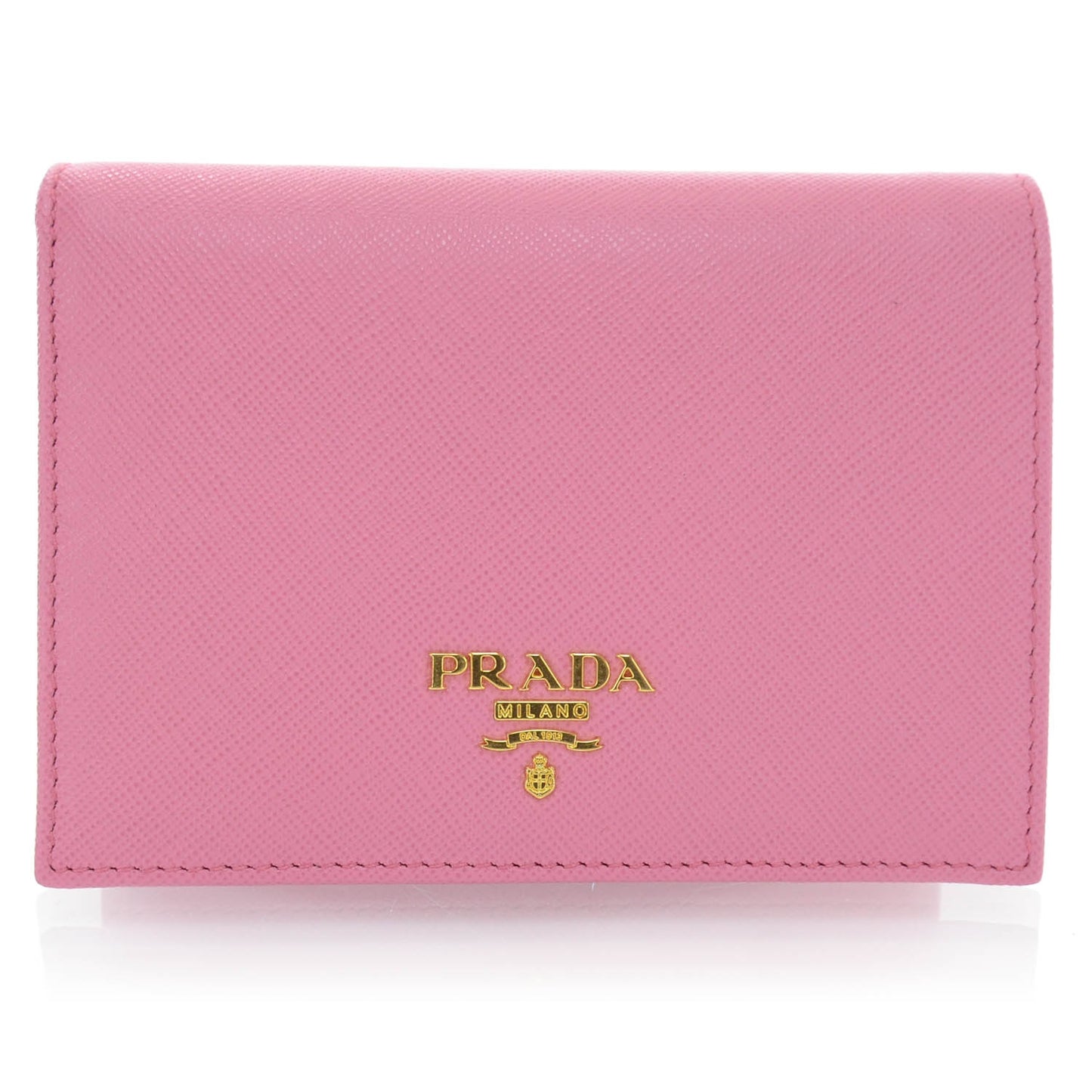 Saffiano Metal Bi-Fold Wallet Geranio