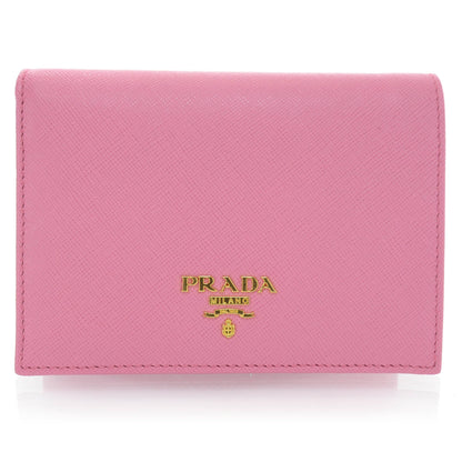 Prada Saffiano Metal Bi-Fold Wallet Geranio 1 of 7