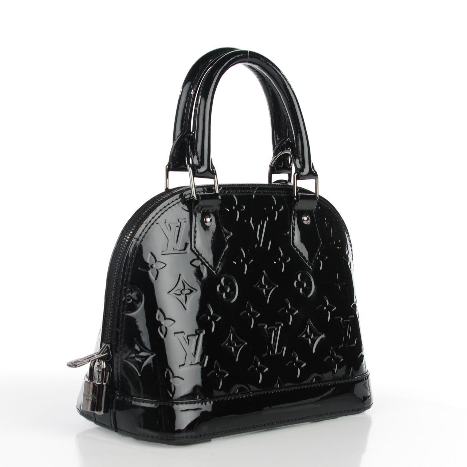 Louis Vuitton Vernis Alma BB Noir Magnetique 3 of 7