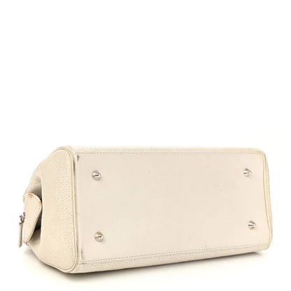 Christian Dior Lambskin Cannage Soft Lady Dior Satchel White 4 of 23