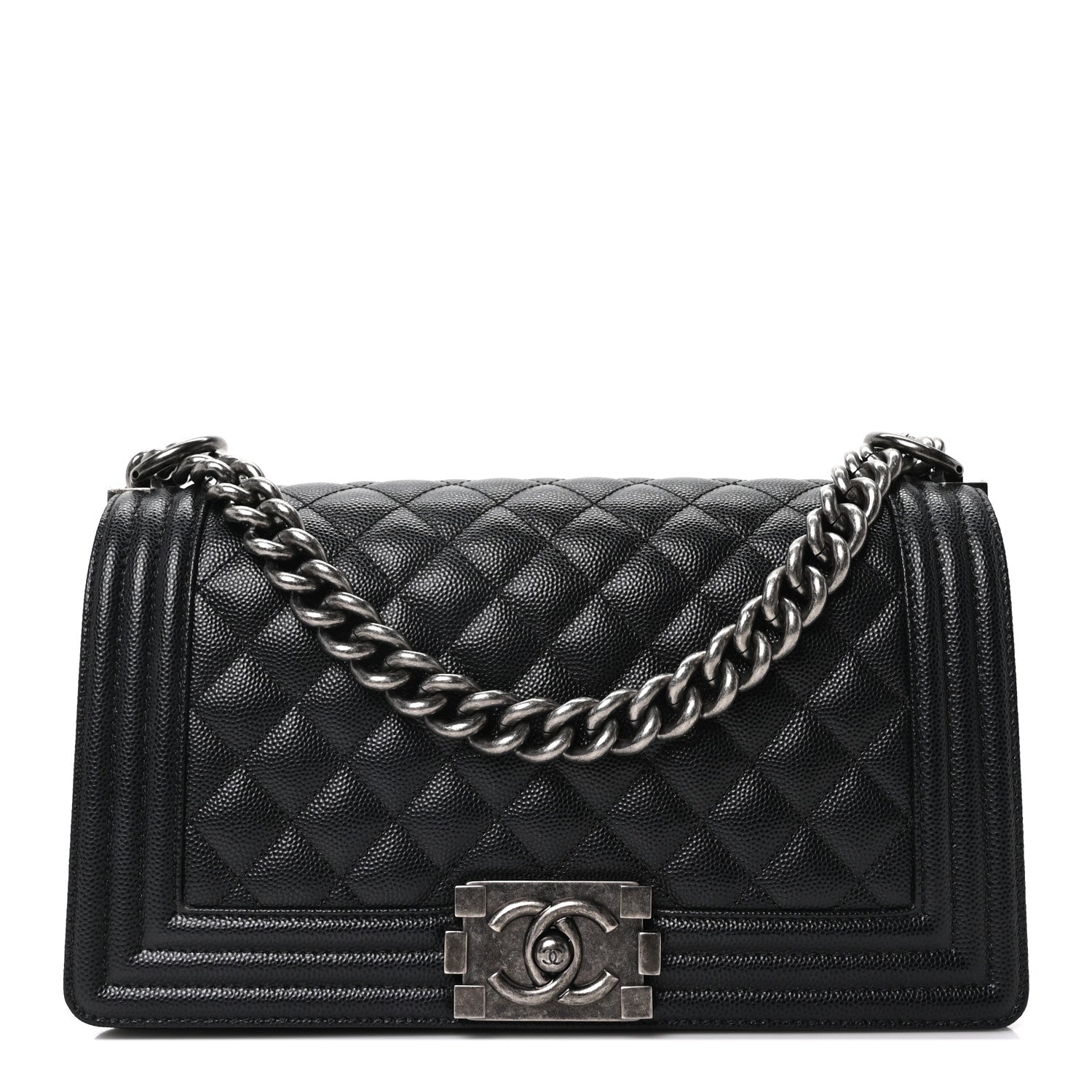 Chanel Caviar Quilted Medium Boy Flap Black 1 of 10
