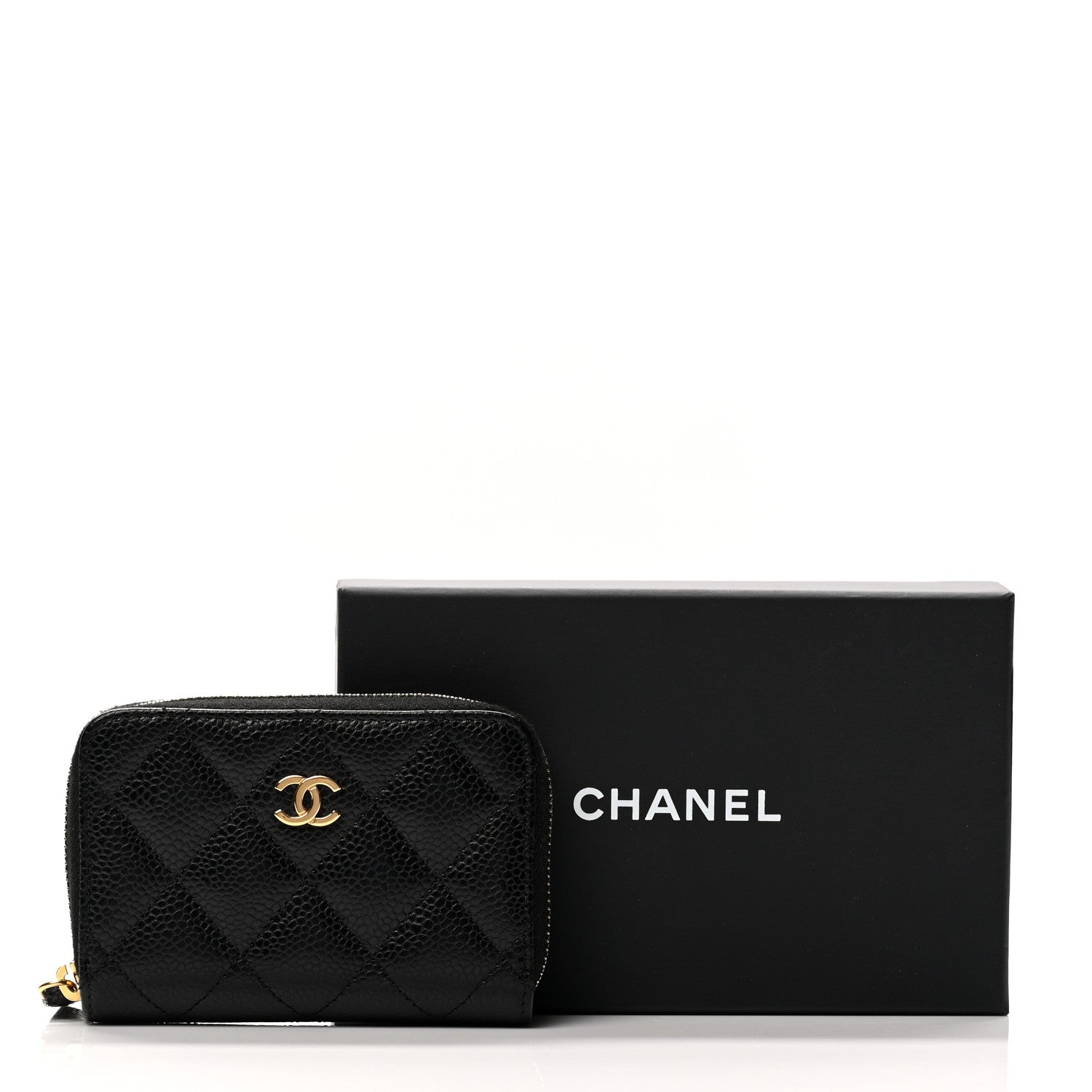 Chanel Caviar Quilted Classic Zipped Coin Purse Black 8 of 8