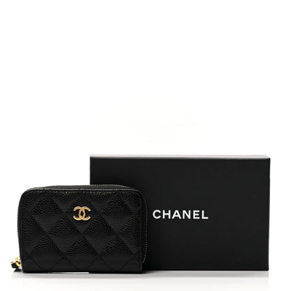 Chanel Caviar Quilted Classic Zipped Coin Purse Black 8 of 8