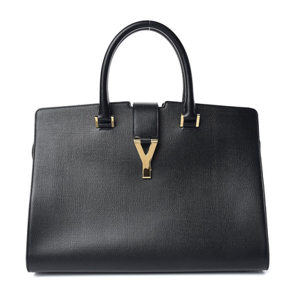 Saint Laurent Textured Calfskin Medium Classic Y Cabas Black 1 of 9
