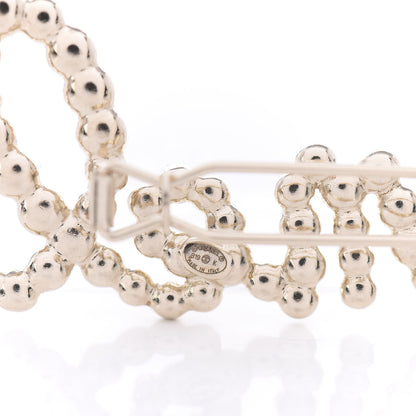 Chanel Metal Glass Swirling Pearls Hair Clip Gold 3 of 4