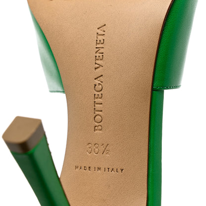 Bottega Veneta Lambskin Stretch Mule Sandals 38.5 Grass 7 of 10