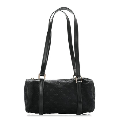 Louis Vuitton Satin Monogram Mini Papillon Black 1 of 9