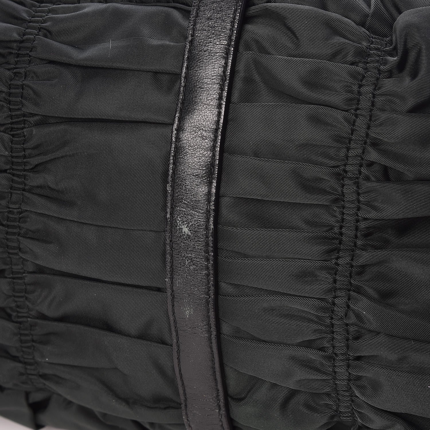 Prada Tessuto Nylon Dressy Gaufre Tote Military Green 10 of 14