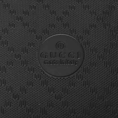 Gucci Rubber Logo Stamped Mens Slide Sandals 8 Black 6 of 13