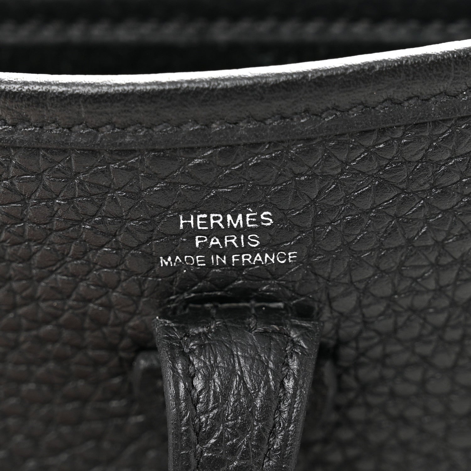 Hermes Taurillon Clemence Evelyne TPM Black 6 of 10