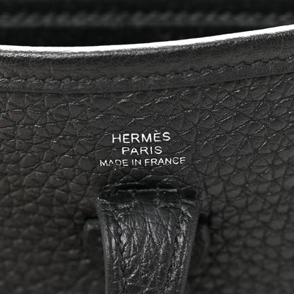Hermes Taurillon Clemence Evelyne TPM Black 6 of 10