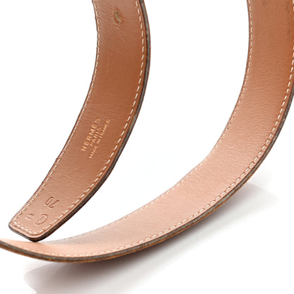 Hermes Box Courchevel 32mm Belt Strap 70 Gold 10 of 10