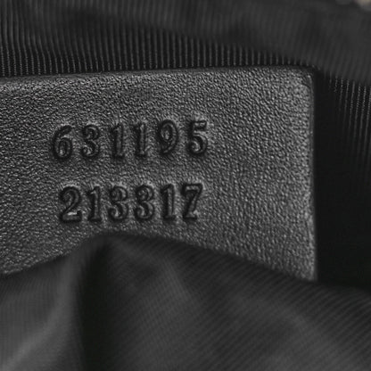 Gucci Techno Canvas Selleria Calfskin Web Small Flat Messenger Bag Black 7 of 9